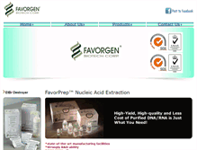 Tablet Screenshot of favorgen.com